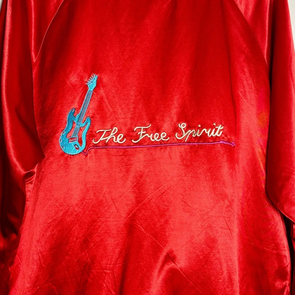 Scotch & Soda Amsterdam Souvenir Red Bomber Jacket Sz M